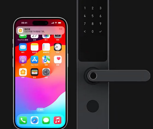 麻章iPhone维修站分享在iPhone上使用家庭钥匙开启智能门锁 