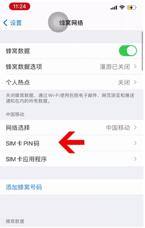 麻章苹果14维修网分享如何给iPhone14的SIM卡设置密码 