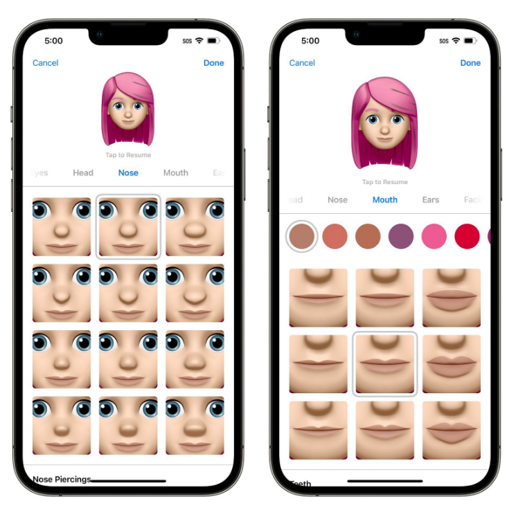 麻章苹果手机维修分享​iOS 16中的拟我表情有了哪些变化和升级 