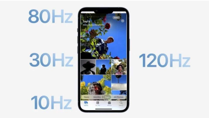 麻章苹果14维修分享iPhone 14有高刷吗 
