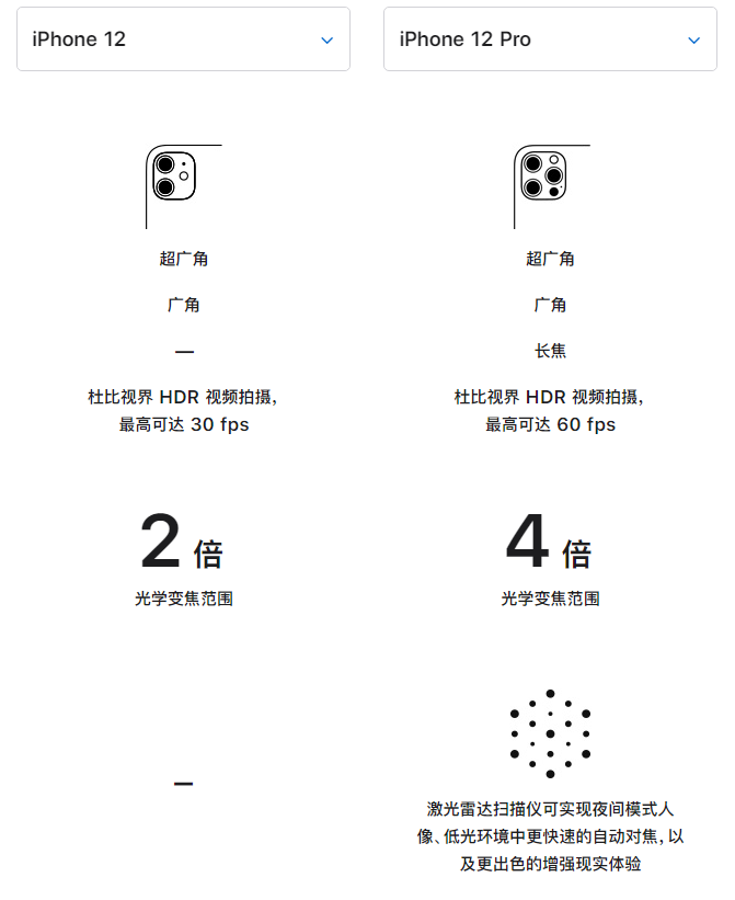 麻章苹果手机维修分享苹果 iPhone 12 与 iPhone 12 Pro 选哪款 